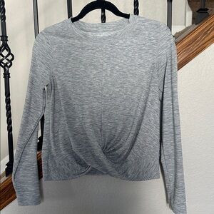 Old Navy Light Gray Activewear Top